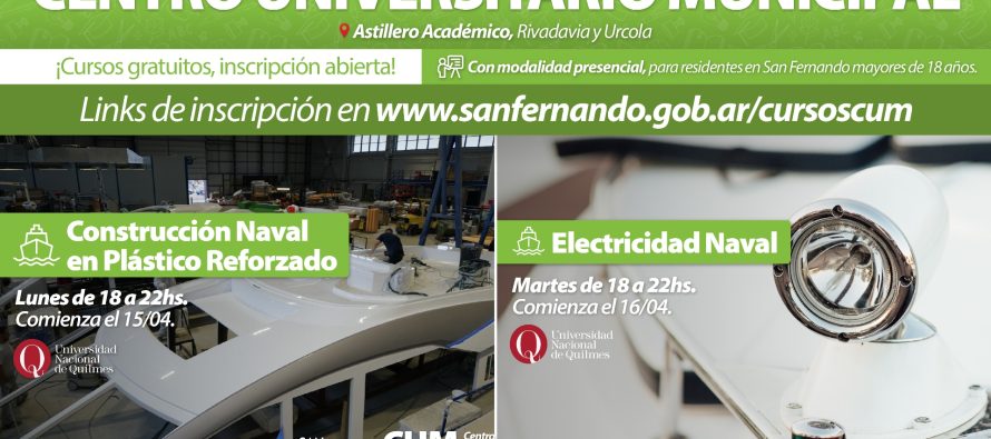 Nuevos cursos de oficios navales en el Astillero Académico Municipal de San Fernando