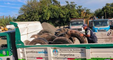 Escobar: se reciclaron 3240 kilos de neumáticos en desuso provenientes de vehículos municipales