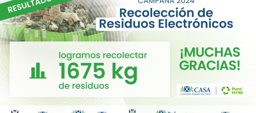 Finalizó la Campaña de Recolección de Residuos Electrónicos organizada por la Comunidad Ampliada San Andrés
