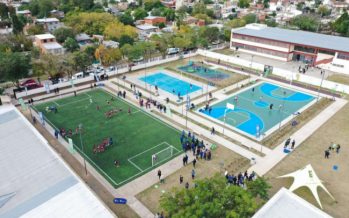 Inauguraron un playón deportivo en Malvinas Argentinas