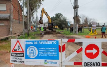 Ituzaingó: Inició la obra de pavimentación de las márgenes del Río Reconquista