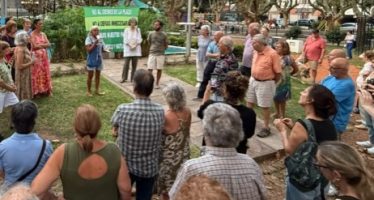 Vecinos de Vicente López se oponen a las obras de remodelación de la plaza histórica de la ciudad