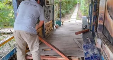 Tigre: tareas de mantenimiento de puentes, muelles y luminarias en el Delta