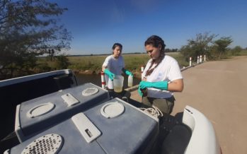 Concluyó la toma de muestras para evaluar la calidad de agua en el Río Luján