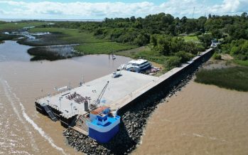 Isla Martín García: Kicillof inauguró el nuevo muelle y la planta potabilizadora de agua