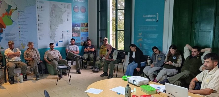 El Parque Nacional Ciervo de los Pantanos realizó un taller de preparación de quemas prescriptas