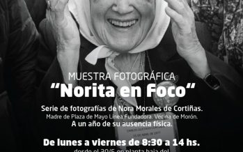 Morón realizará una muestra fotográfica en homenaje a Nora Cortiñas