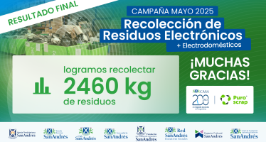 Finalizó la Campaña de Recolección de Residuos Electrónicos organizada por San Andrés