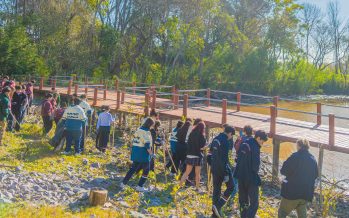 Estudiantes limpiaron la costa del río Luján en el EcoParque de San Fernando