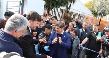 Lucas Ghi y Axel Kicillof inauguraron el nuevo edificio de la Escuela Secundaria N°48 de Morón