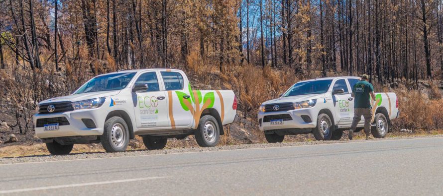 La donación de San Fernando llegó a los bomberos de la Patagonia