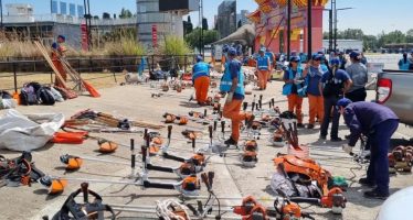 San Martín y la Provincia limpiaron el Reservorio de Tecnópolis para mejorar el drenaje durante las lluvias