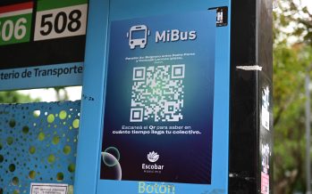 Movilidad inteligente: Escobar suma códigos QR de Mi Bus en 15 paradas