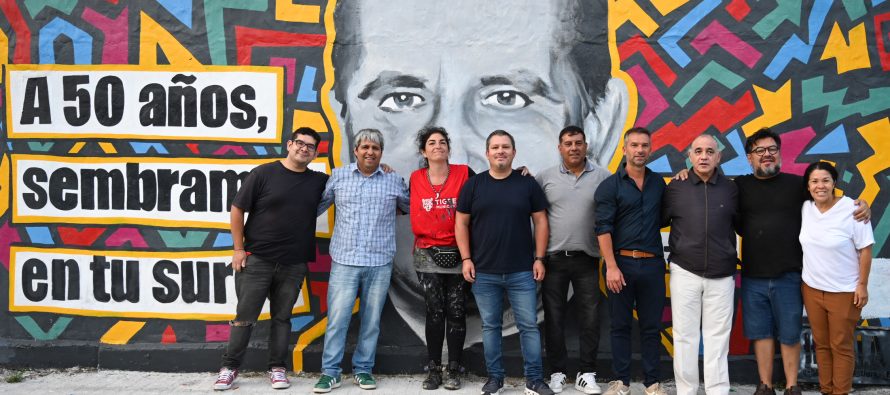 Pintaron un mural de ‘Pancho’ Soares en Tigre a 50 años de su asesinato