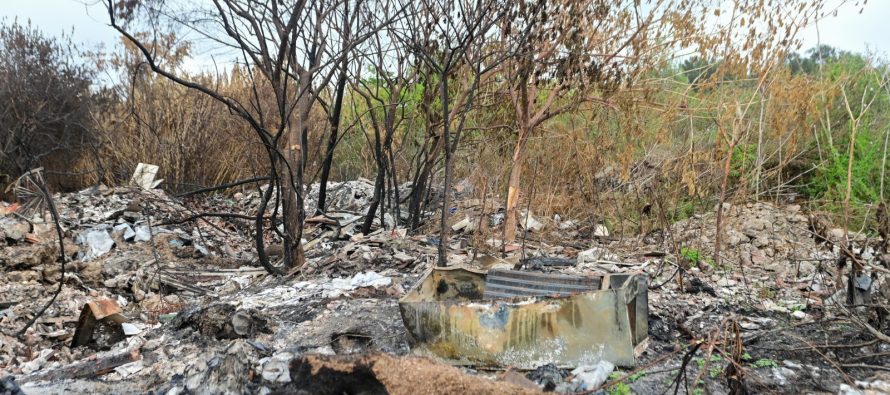 Tras la detención del presunto responsable de los incendios, Escobar toma el control total del predio en Maschwitz