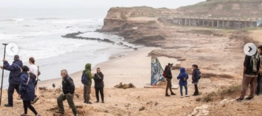 Día histórico en Chapadmalal: se realizó la demarcación de la Línea de Ribera en Playa Dorada