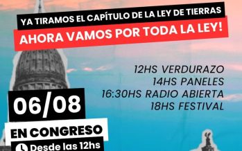 Protesta en el Congreso: organizaciones marchan para exigir que se «derribe la ley entera»
