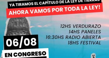 Protesta en el Congreso: organizaciones marchan para exigir que se «derribe la ley entera»