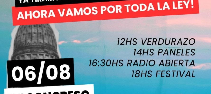 Protesta en el Congreso: organizaciones marchan para exigir que se «derribe la ley entera»