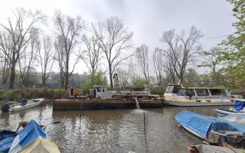 San Isidro: retiraron una draga varada desde 2016